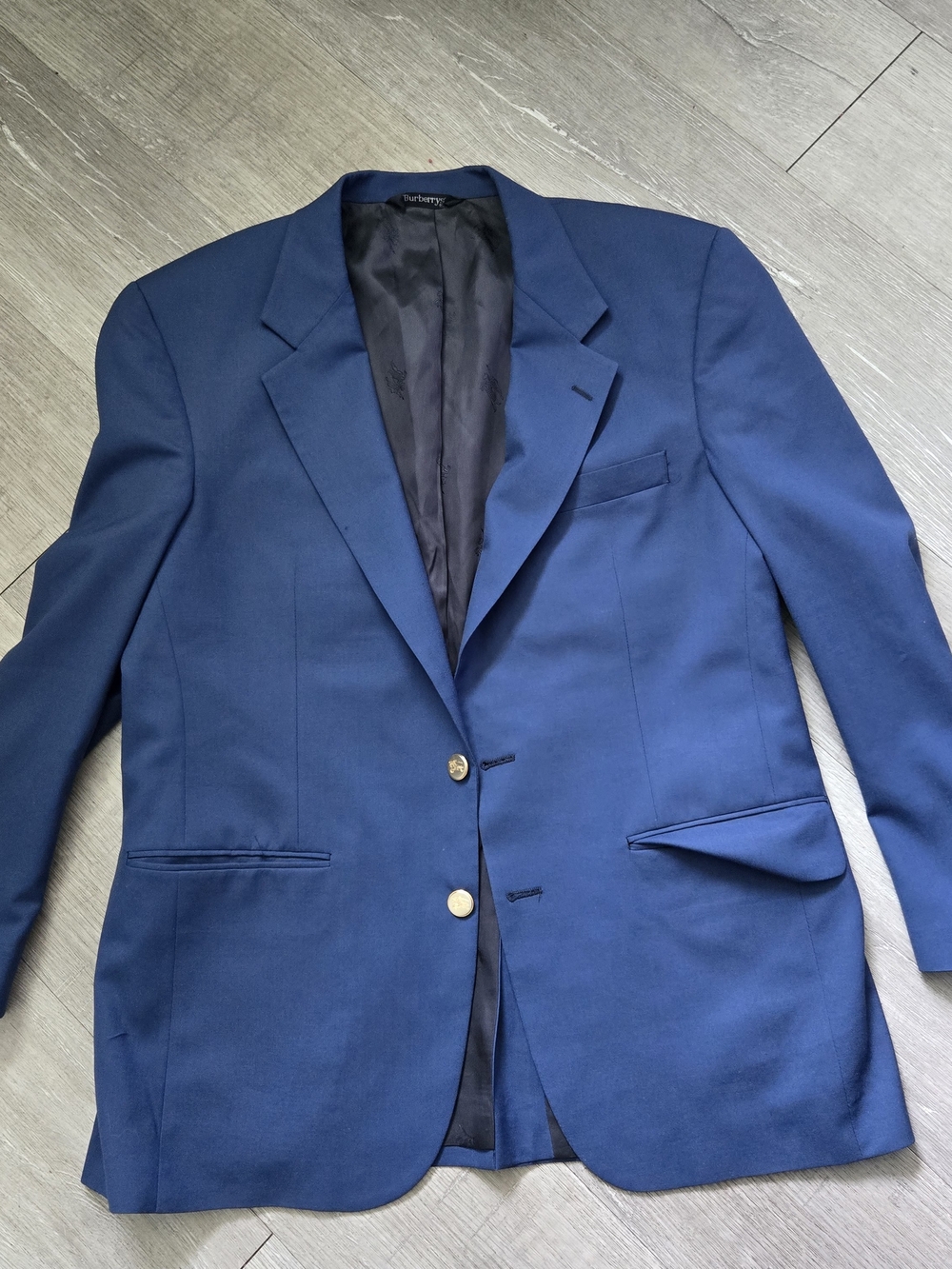 Burberry Navy Blue Men's Sport Coat Blazer